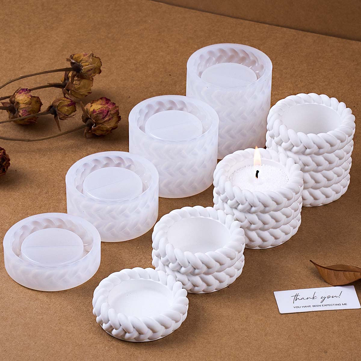 Candle Making Jug - 1/2/3/4 этажа, пеньковая веревка, банка для