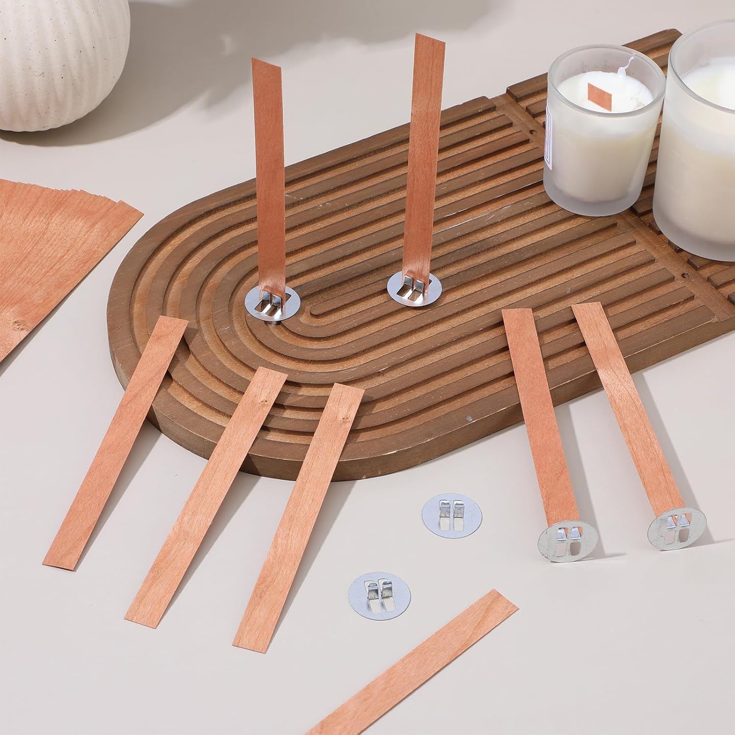 Candle Making Wicks - 60 шт. деревянных фитилей для изготовления