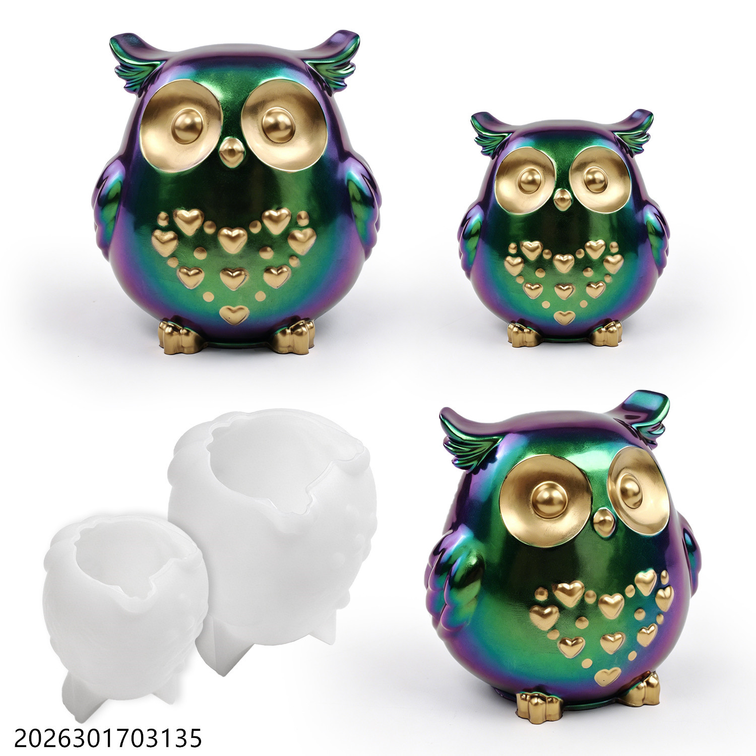Candle Making Kits - Силиконовая форма «Сова» 3D, набор для