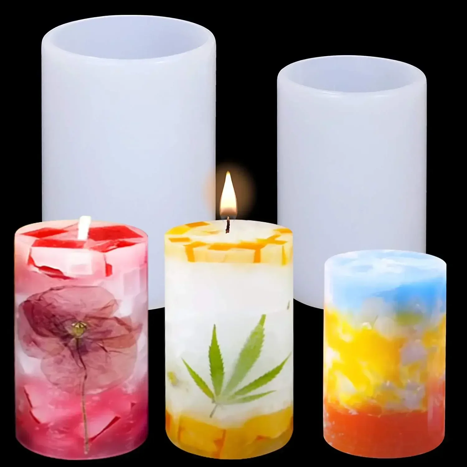 3D форма цилиндра, силиконовая – обзор и цена Candle Making Gel Wax