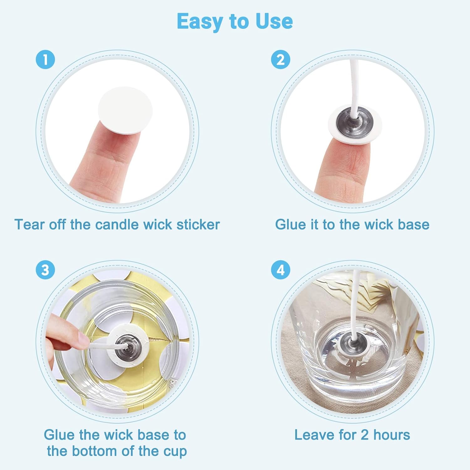 400 шт./100 шт. наклейки на фи – обзор и цена Candle Making Wicks