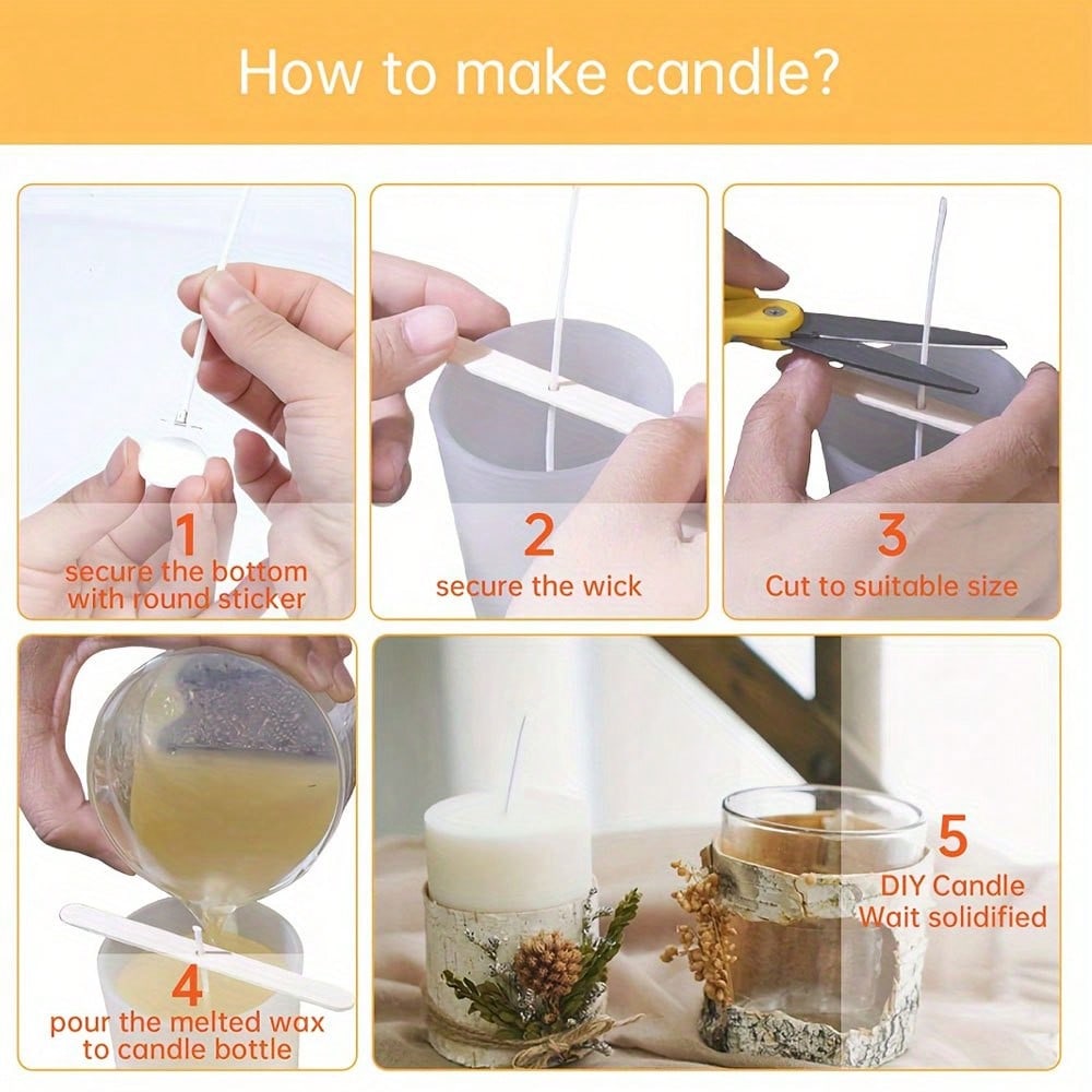 5/10/20/30/50 шт. Деревянный д – обзор и цена Candle Making Wicks