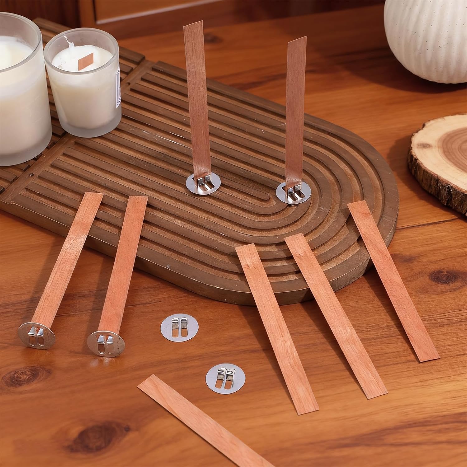 60 шт. деревянных фитилей для  – обзор и цена Candle Making Wicks