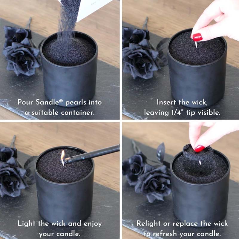 Черный восковой песок для свеч – обзор и цена Candle Making Wicks