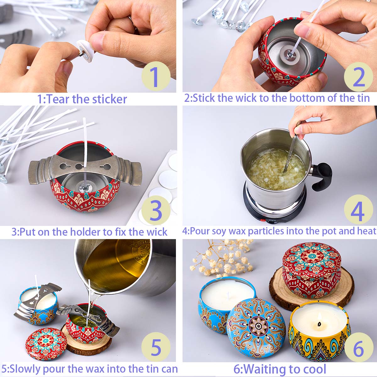 Набор для изготовления аромати – обзор и цена Candle Making Wicks